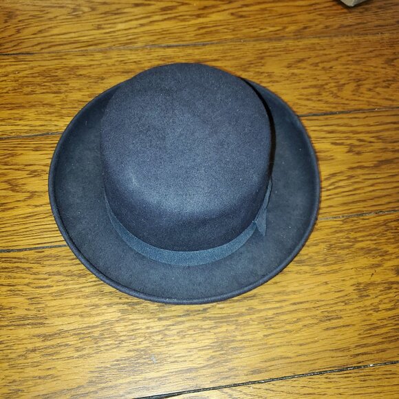 Women's Amanda Smith Fedora Hat, Black, Wool, one size, Adjustable Brim Ex Con! - Picture 1 of 5